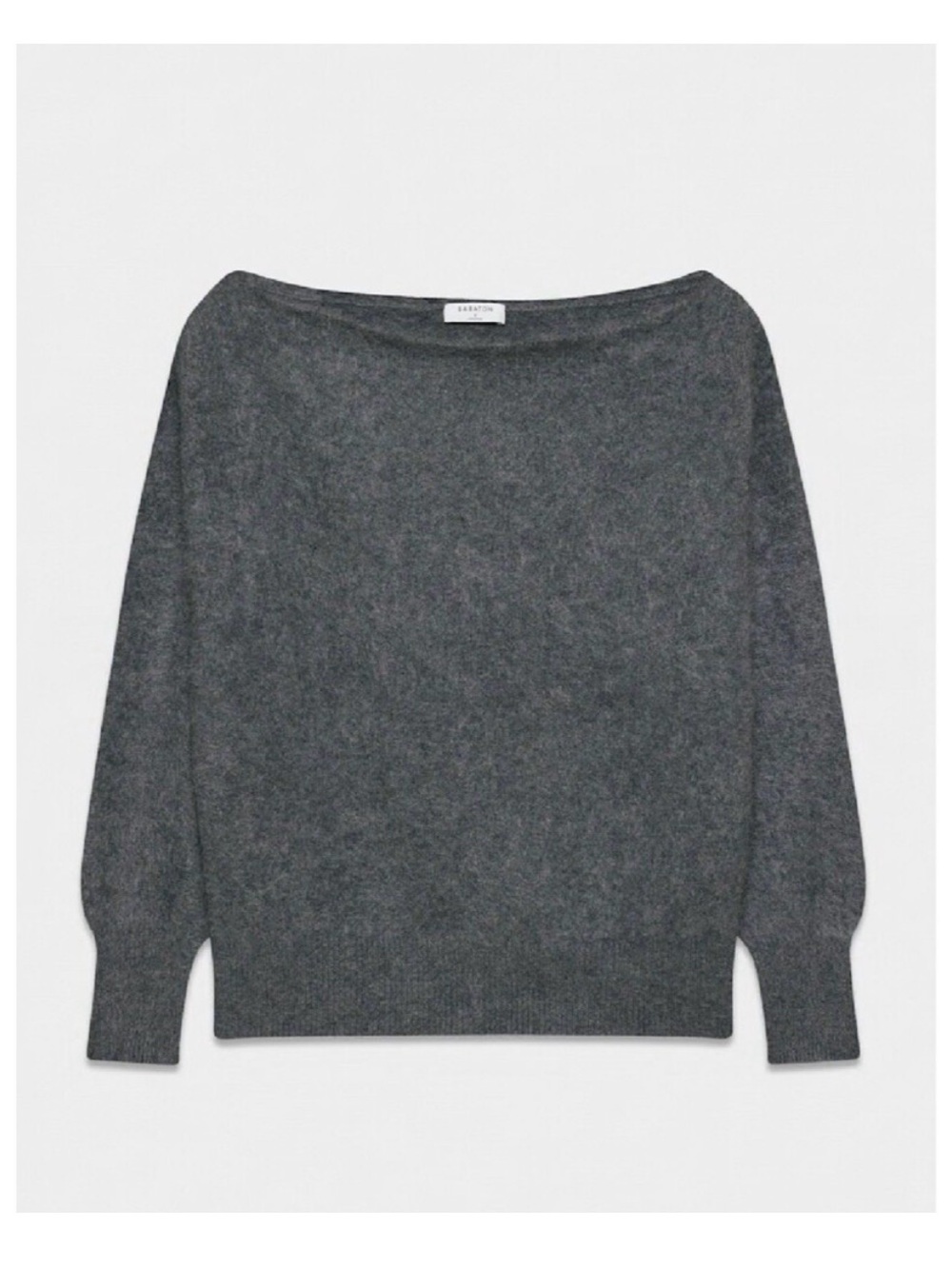 Aritzia Wilfred Leandro’s Wool Cashmere Boat Neck Off Shoulder Sweater